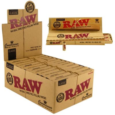 RAW CONOISSEUR SLIM+PRE ROLLED TIPS