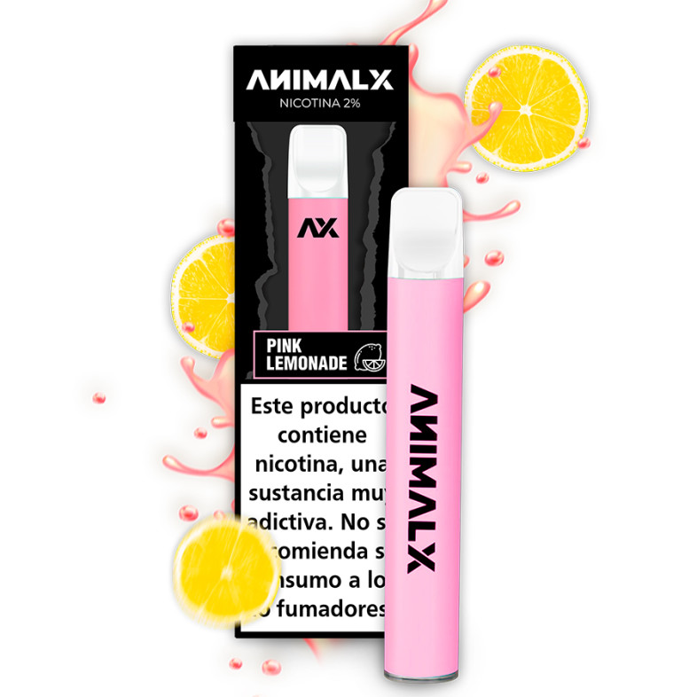 Display Pods Desechables Animal X Pink Lemonade Zero